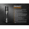 Fenix PD35 V3.0 LED Taschenlampe IP68 (wasserdicht), mit Guertelclip, mit