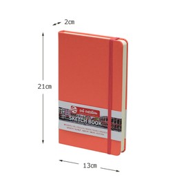 Talens Art Creation Sketchbook 80 Sheets, 13 cm x 21 cm, Coral Red
