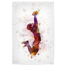 artboxONE Poster 30 x 20 cm Sport American Football Player - Picture Full Length Adults African