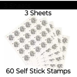 60 Forever Stamps 3 Sheets Vintage Rose RSVP INVITATIONS