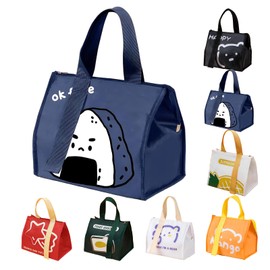 JYJLLM high-Capacity Lunch Bag Tote，Insulated Lunch Bag，Bag for Women Wide Open Insulated Cooler Bag Water-Resistant Thermal Leak-Proof Lunch Organizer for Men Girls Children (Blue)