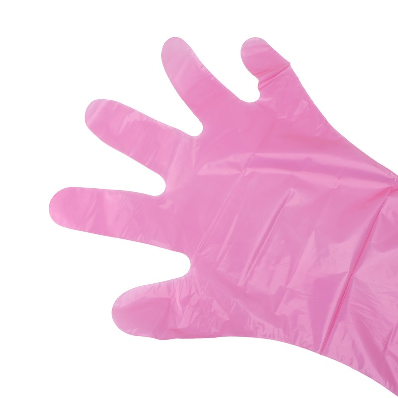 100Pcs Long Arm Disposable Plastic Gloves Safe Reliable Multipurpose Veterinary
