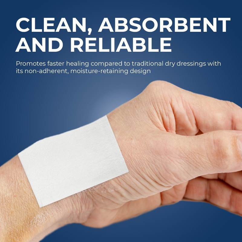 MED PRIDE Sterile Non Stick Pads for Wound Care and
