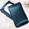 Manyshofu Satin Pillowcases for Hair Protection - 1Pcs Navy Blue