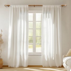 Zeerobee Wood Curtain Rods for Windows 32 to 72, 1 Inch Heavy Duty Drapery Rods with Imitation Wood Grain Leaf Pattern Finials, Indoor/Outdoor Modern Curtain Pole, 32"-72", Coffee Brown