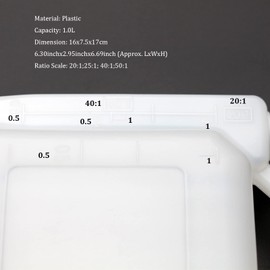 2-Stroke Engine Fuel Mixing Bottle Tank 20:1/25:1/40:1/50:1 (1L)