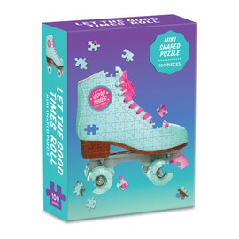 Galison Let The Good Times Roll Roller Skate 100Piece Mini Shaped Puzzle