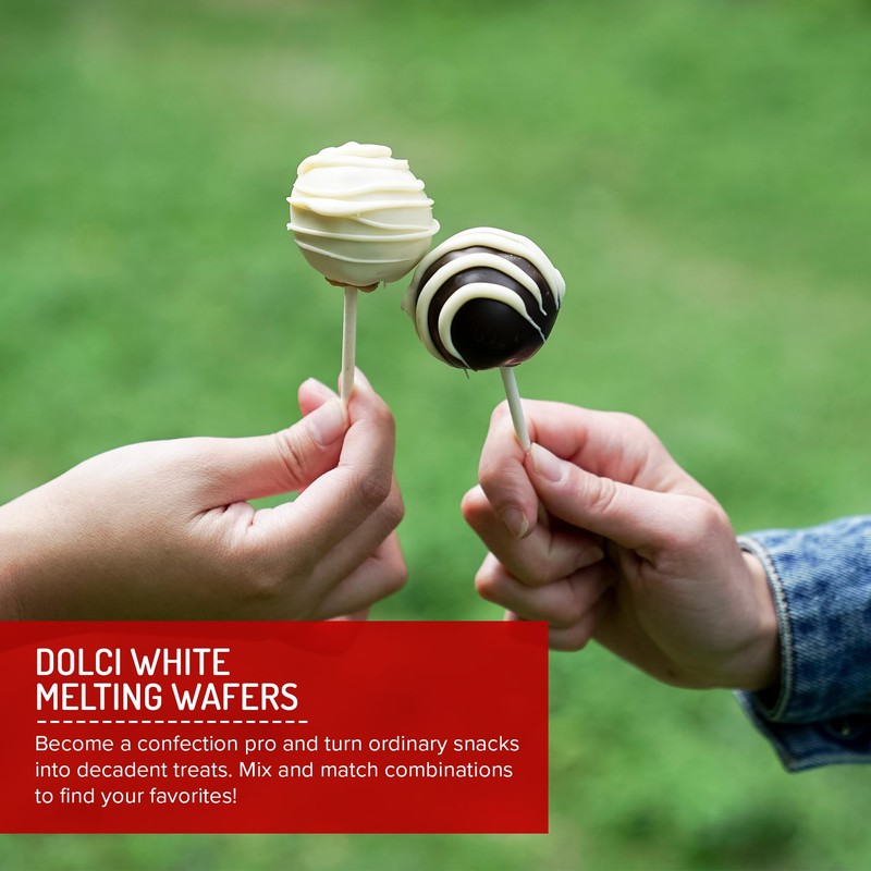Dolci Frutta White Melting Wafers, 8 ounce (Pack of 2)