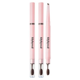 Lilybyred Hard Flat Brow Pencil 0.17g, 05 Ash Brown, 2 pieces / 릴리바이레드 하드 플랫 브로우 펜슬 0.17g, 05 애쉬 브라운, 2개