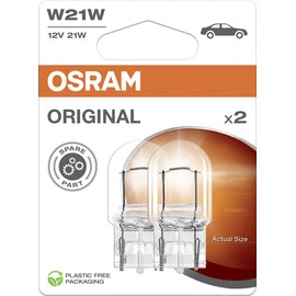 Osram Original Line 12 V, W21 W, signal lamp, glass wedge base, double blister (2 lamps)