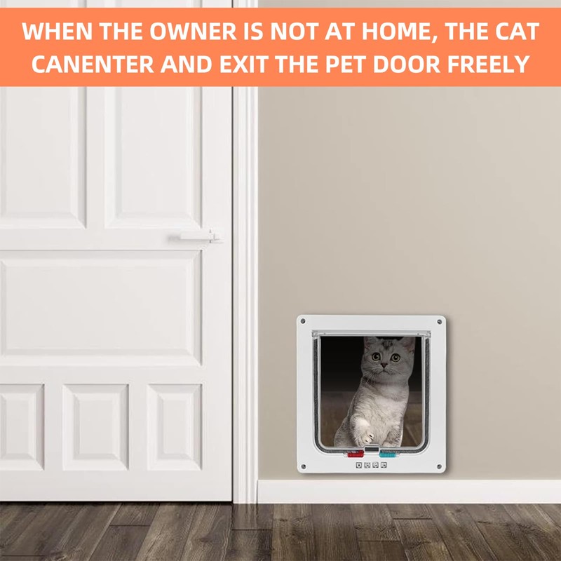 Nukoqcd Large Cat Flap 25.2cm x 23.5cm - Heavy Duty