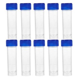 10pcs Specimen Cup Urine Fecal Collection Containers with Screw On Lids, 25ml-30ml Capacity Specimen Cup