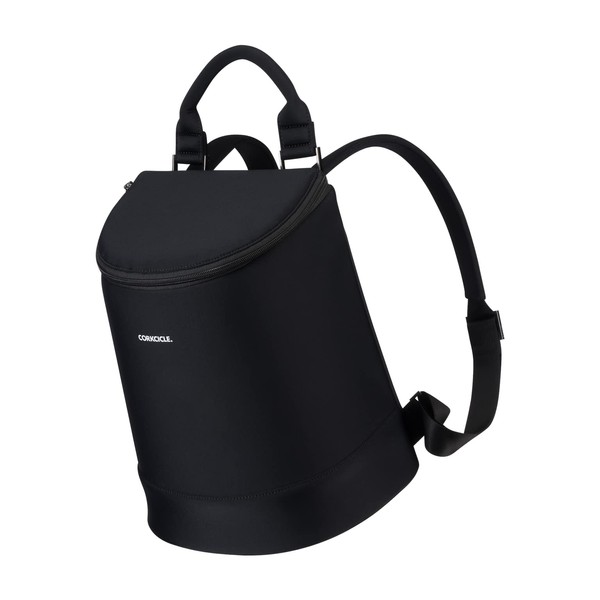Corkcicle EOLA Soft Cooler Backpack, Black, Waterproof and Leak Proof Insulated Bag, Perfect for Wine, Beer, and Ice Packs, Camping Cooler, Hiking Cooler, Beach Cooler
