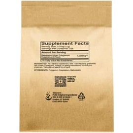PURE ORIGINAL INGREDIENTS- Resveratrol en Polvo, 8 oz, Fitoalexina, Extracto de Raíz de Polígono