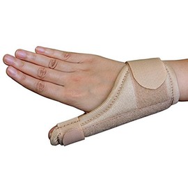 HealthGoodsAU - Thumb Spica Splint | Thumb Stabilizer | Support Brace with Thumb Spica Lightweight, Breathable | Thumb Brace for Tissue Injuries | Fits Both Hands (Beige Color)