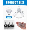 LOZTBUE 8 Threaded Suction Cups, Suction Cup Holder for Electronic