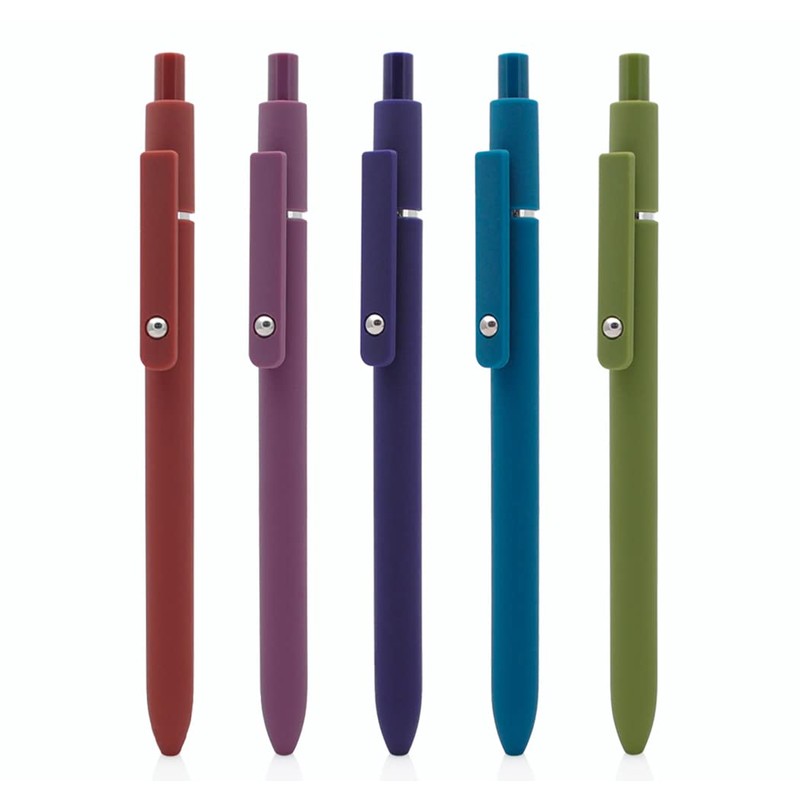 czxwyst 5pcs Retractable Gel Ink Pens 0.5mm Fine Point Black