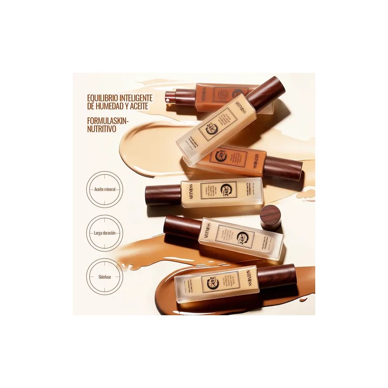 Artmiss Base Maquillaje Líquida Matte Control Brillo 24h40ml