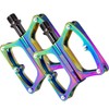 GORIX (GX-OIL11) Bicycle Pedal, Lightweight, Wide Tread, Oil Slick, Flat