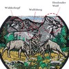 Platzhirsch Patch Deer Nature Sew-On Deer Fight Sticker Embroidered Iron-On