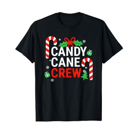 Candy Cane Crew Shirt Adult Men Women Kids Christmas Pajamas T-Shirt