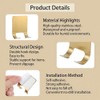 InnoHHustle - Soporte de acero inoxidable para afeitar, 4 piezas