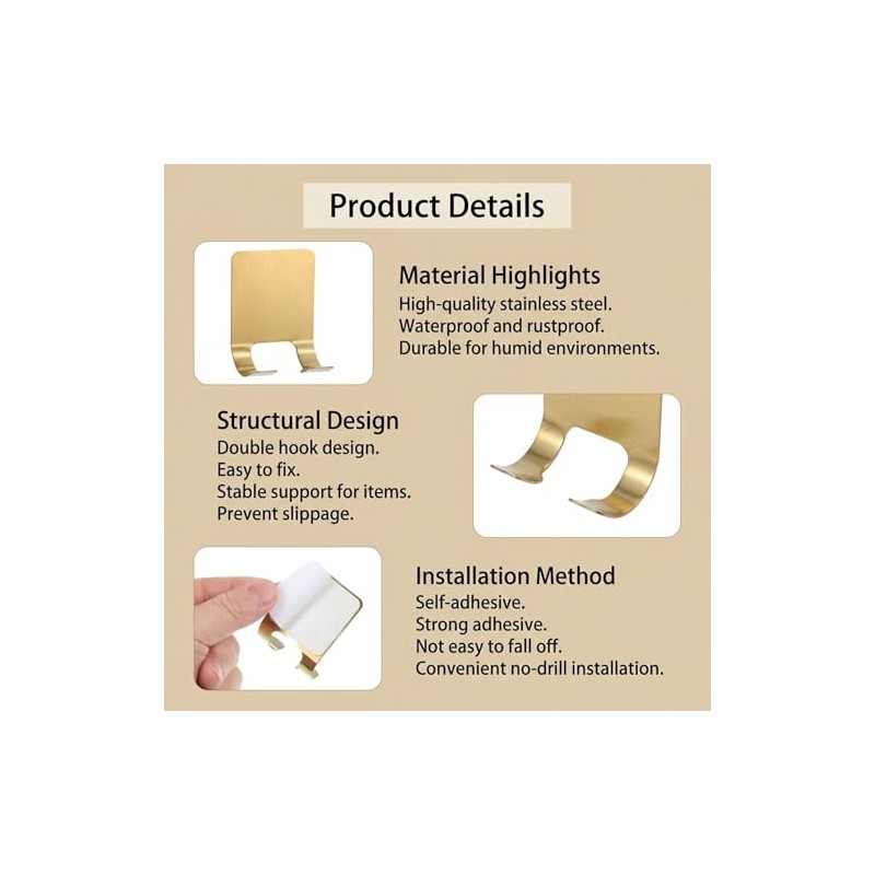 InnoHHustle - Soporte de acero inoxidable para afeitar, 4 piezas