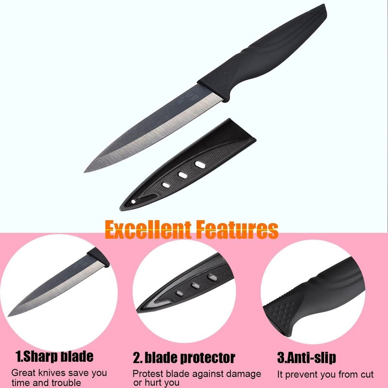 NANO ID Steak Knives Set of 6 Extremely Sharp Kitchen