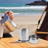 2 Pezzi Tazza Pieghevole in Acciaio Inox, Bicchiere Telescopico, Posate