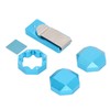 Aluminum Cue Chalk Holder Clip Octagon Universal 3 Layers Billiard