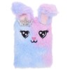 Toddmomy Fluffy Rabbit Shaped Notebook for Adorable Plush Cover Daily