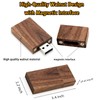 Wood Flash Drives 2GB, TATMOHIK USB 2.0 Walnut Wood USB