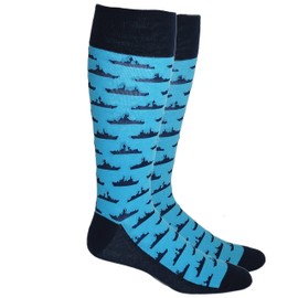 Vangobeauty Men's Dress Socks Navy Warship Size 8-13