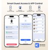 Veise VE017-L Fingerprint Smart Lock with Lever Handles, App Control,