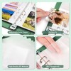 A5 Photocard Holder and Binder, PU Leather 6-Ring Album with