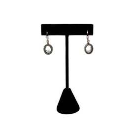 Black Velvet Jewelry Display Stand for Earrings, Studs, Necklaces, Bracelets, Rings, Brooches, Pendants - 3 Sizes (4 1/2 inch")