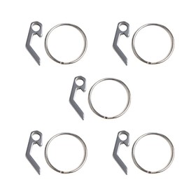 Wixine 5Pcs EDC Mini Bottle Opener Keychain Tools Outdoor EDC Camping Equipment Pocket Lightweight Tools