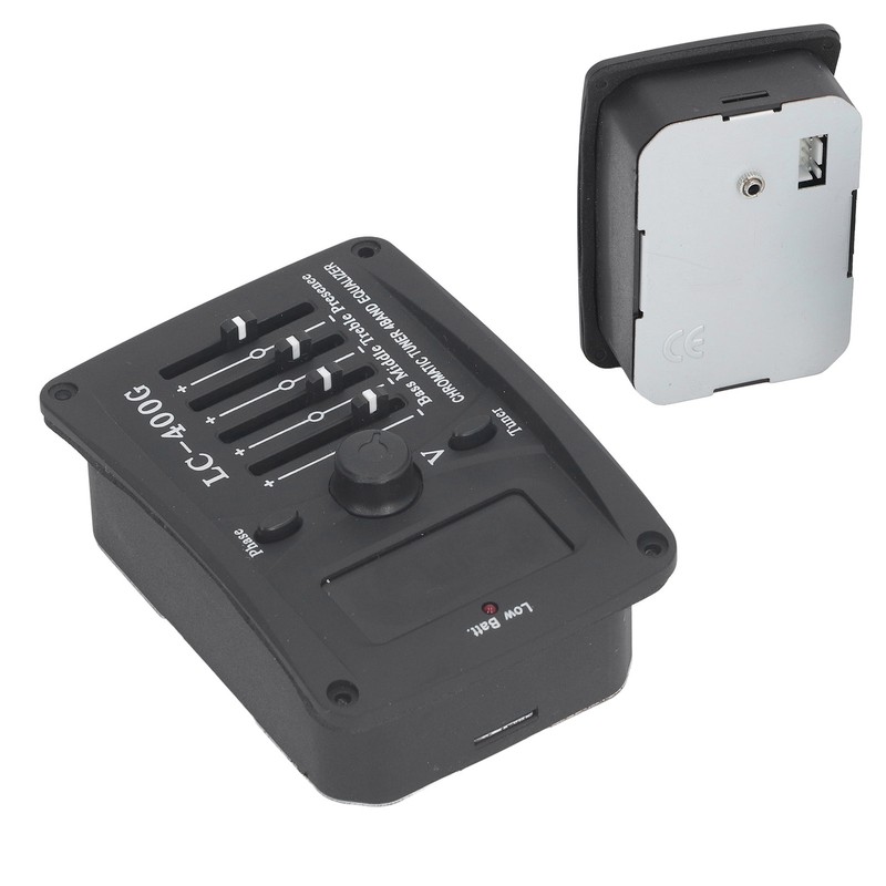 Acoustic Guitar 4 Band Equalizer EQ Preamps Piezo Pickup Chromatic