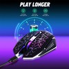 LuLabboard Wireless Gaming Mouse, Rechargeable Wireless Computer Mouse,7-Color LED,2400 DPI