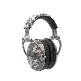 PROTEAR SNR 28 dB Children's Ear Muffs, Ideal Hearing Protectors for Noise Sensitivity Children Under Fireworks, Travel, Sports Events and Noisy Environments (Camouflage Grey)