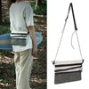 Outdoor Shoulder Bag Multifunction Multiple Department Adjustable Strap Portable Mini