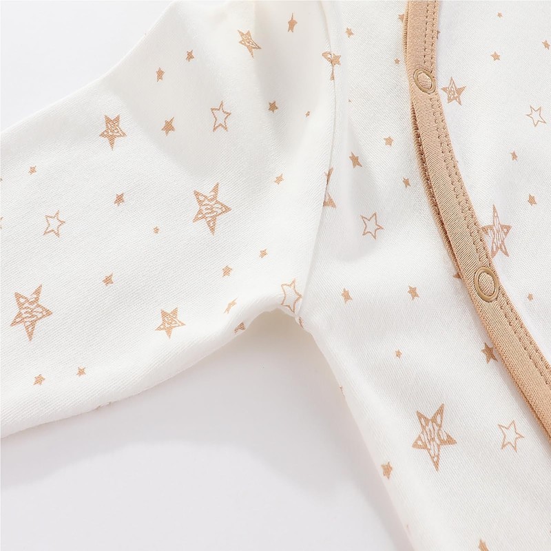 Ecojoy Baby Long Sleeve Sleepsuit Footed Sleep Wear Infant Grow