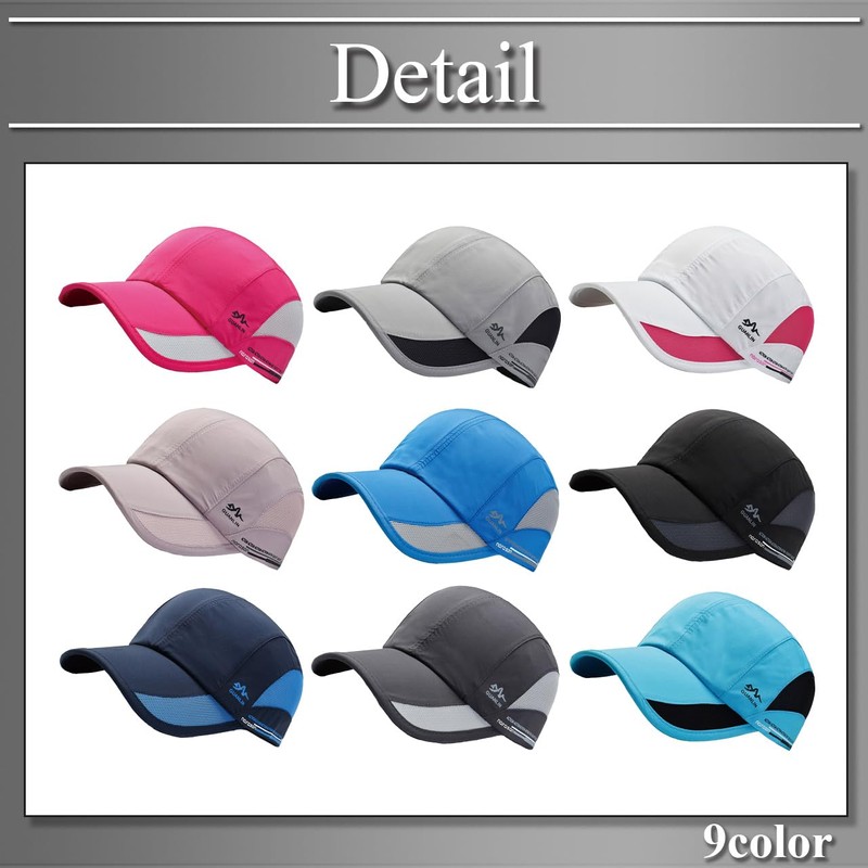 Buzz Selection CAP726 Hat, Cap, Sports, Mesh, Stylish, Running, Men's,