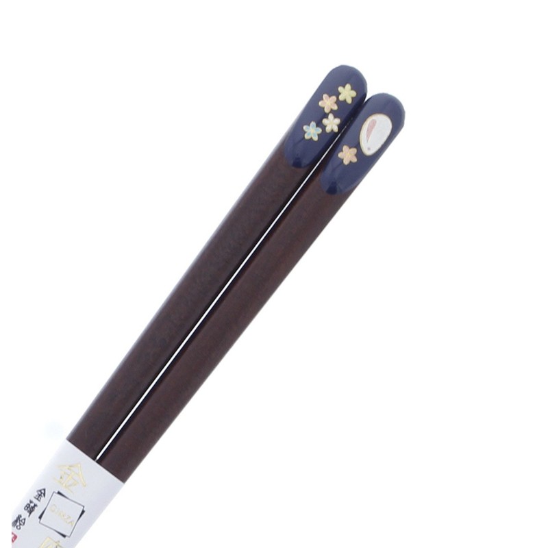 Wooden Chopsticks (Natural Wood), Lacquer, Tip Angle, 9.1 inches (23