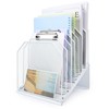 SUMMORO Inclined File Organizer for Desk, 7-Tier Vertical File Folder