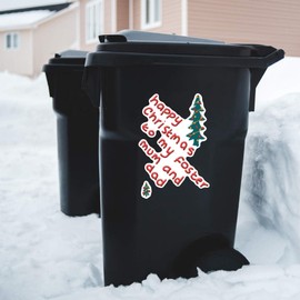 Extra Large 460mm 'Happy Christmas to My Foster Mum and Dad' Permanent Sticker Decal for Cars/Windows/Bins/Walls (DW00130131)