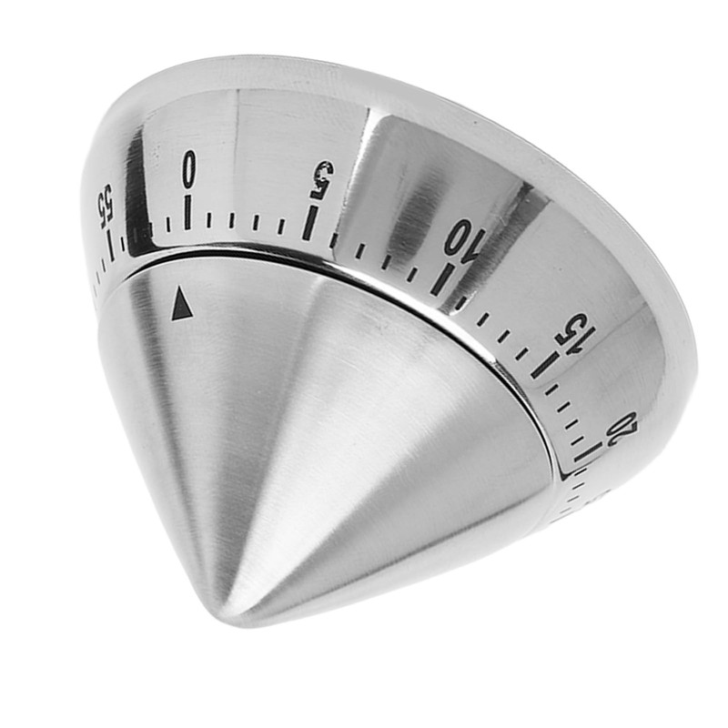 Kitchen Countdown Timer, Stainless Steel Mechanical Timer with Clear Scalev,