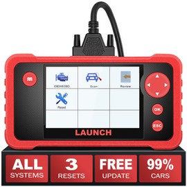 LAUNCH CRP123 V2.0 Plus Elite OBD2 Scanner, Lifetime Free Update Scan Tool with 3 Reset Oil Service,Throttle Adaption,SAS Relearn, Full System Car Scanner for All Cars