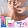 FunnAura 60PCS Facial Wax Strips, Portable Upper Lip Wax Strips
