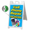 Cell Phone Repair (24" X 36") Standard A-Frame Signicade, Includes